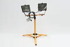WOODS L-13 TELESCOPING TWIN HEAD WORK LIGHT 500W 120V-AC