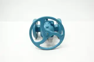 ITT 1-2834-SS-902-QCR-SQD1-SQD2 DIA-FLO IRON FLANGED MANUAL DIAPHRAGM VALVE 1IN
