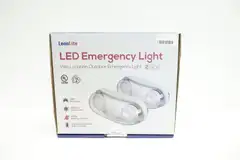 BOX OF 2 LEONLITE SV238031-2P B07RS2D4KK LED OUTDOOR EMERGENCY LIGHT