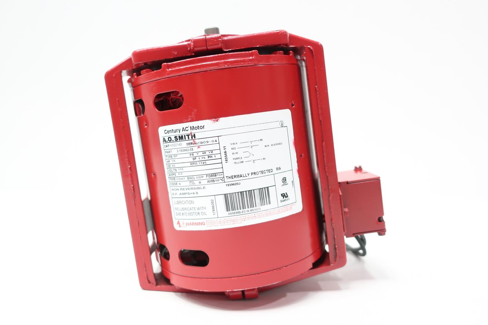 AO SMITH 7-176144-03 AC 1/2HP 208-230V-AC 1125RPM 1PH