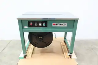 SIGNODE TTX TABLETOP SEMI-AUTOMATIC STRAPPING BANDING MACHINE 110V-AC