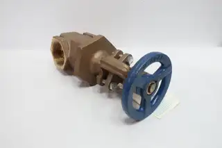 NIBCO T-104-0 THREADED BRONZE MANUAL WEDGE GATE VALVE 2IN NPT