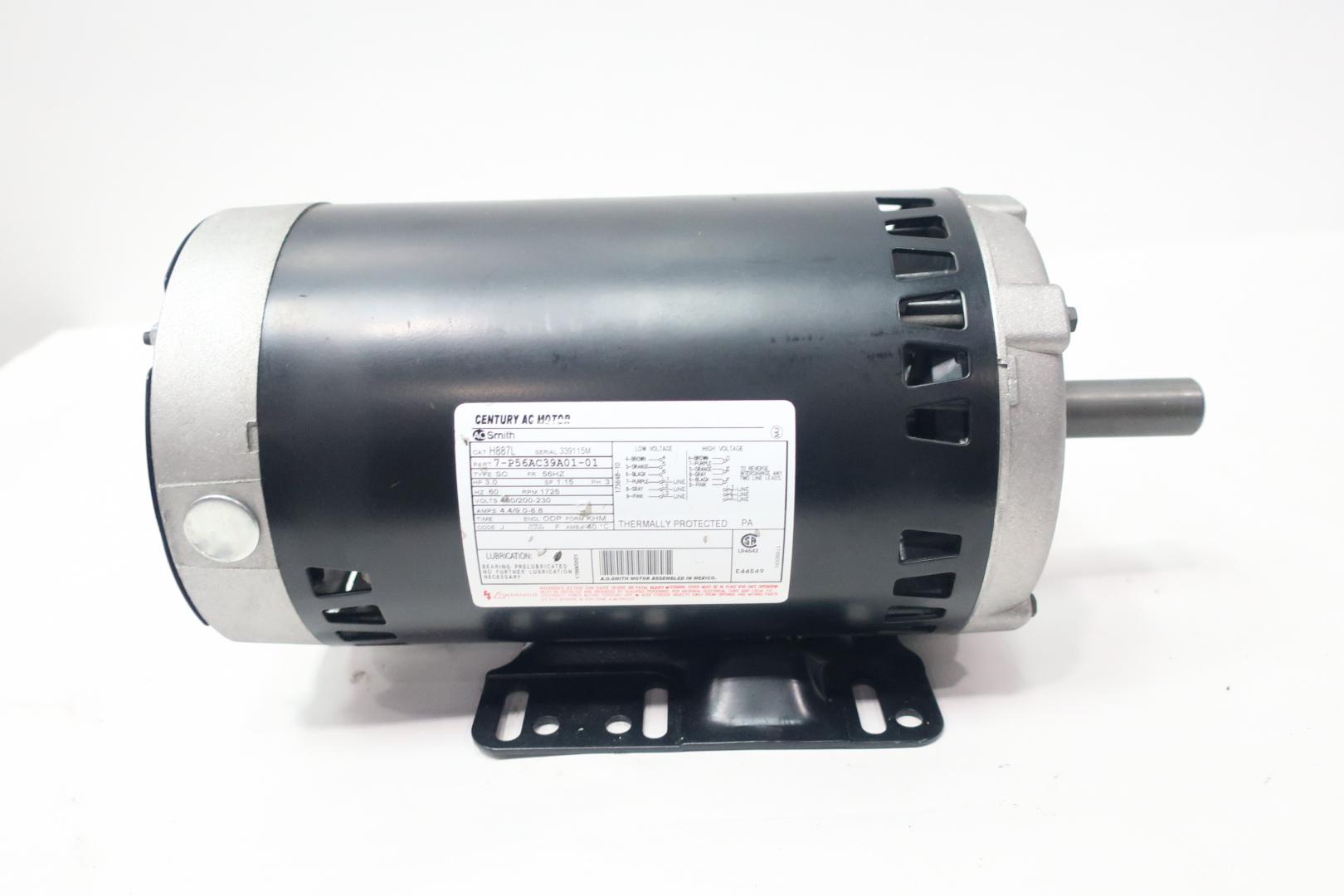 AO SMITH 7-176144-03 AC 1/2HP 208-230V-AC 1125RPM 1PH