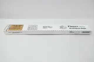 BOX OF 2 FLEXCO R5S-SE-24/600 41327 SCALLOPED EDGE STAINLESS FASTENER STRIPS