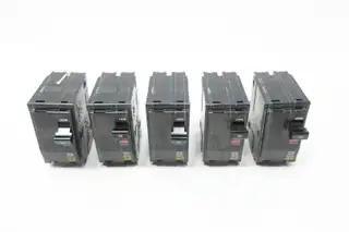 BOX OF 5 SQUARE D QO230 CIRCUIT BREAKER 30A  2P 120-240V-AC