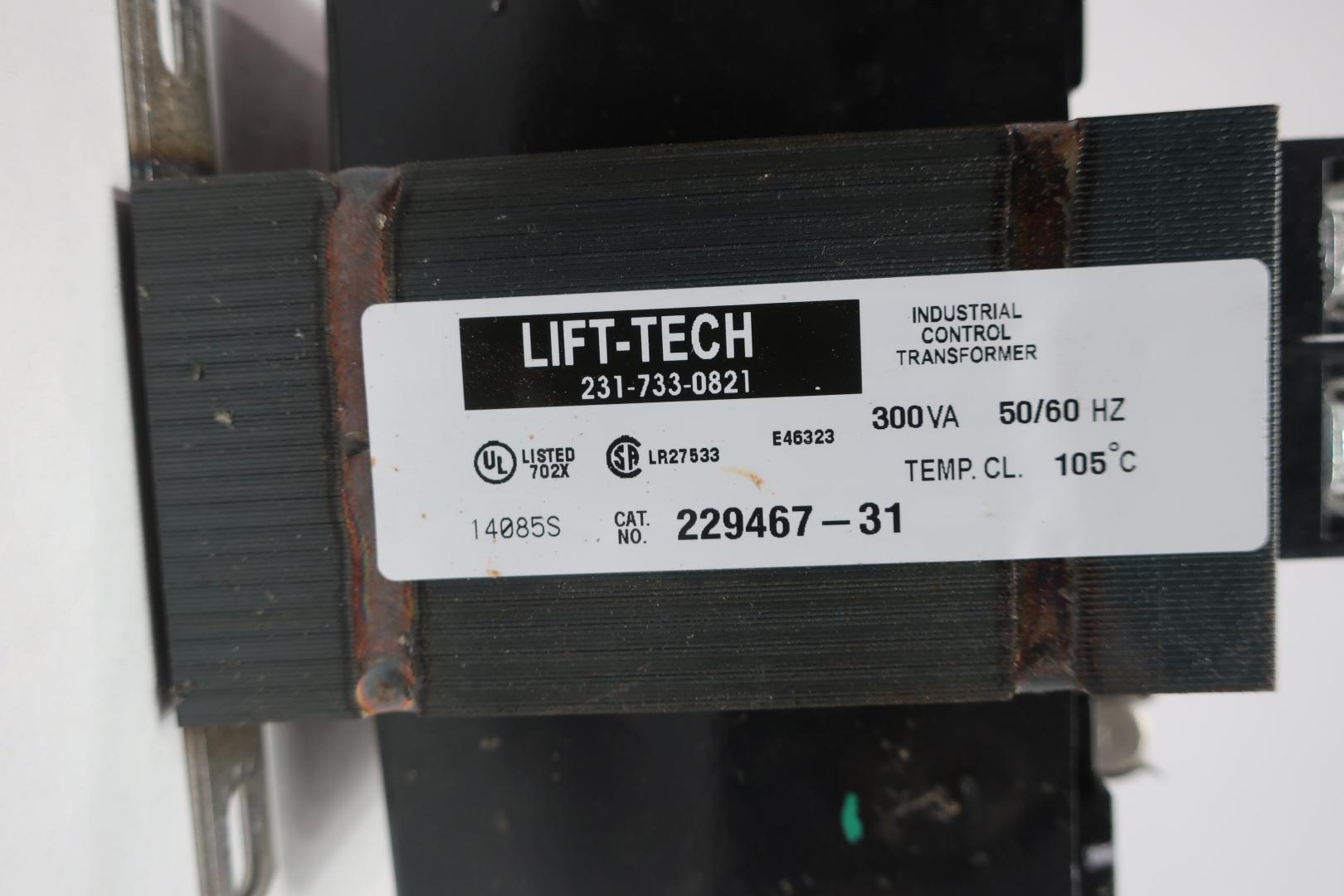 LIFT TECH 229467-31 VOLTAGE TRANSFORMER 300VA 240/480V-AC 120V-AC