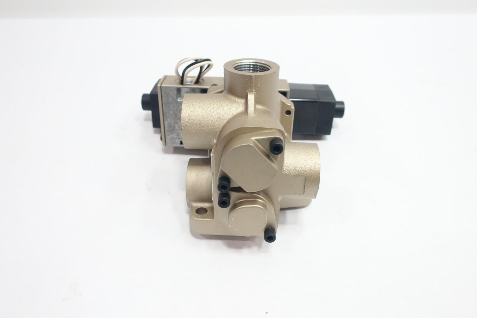 ROSS 2776B5003 4/2 DOUBLE SOLENOID PILOT VALVE 100-130V-AC 1 & 3