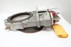 UNITED CONVEYOR UCC 40D ALUMINUM FLANGED KNIFE GATE VALVE 10IN 150