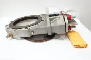 UNITED CONVEYOR UCC 40D ALUMINUM FLANGED KNIFE GATE VALVE 10IN 150