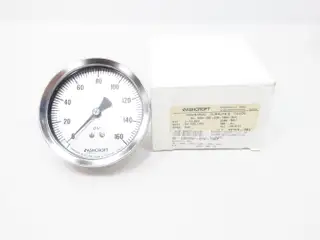 ASHCROFT 35-1009-SW-02B-160#-XLJ DURALIFE INDUSTRIAL GAUGE 3-1/2IN 0-160PSI