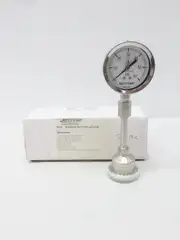 REOTEMP SG25ATC15P17-D-P-AG-STW SANITARY PRESSURE GAUGE 2-1/2IN 1-1/2IN 0-60PSI