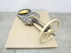 UNITED CONVEYOR UCC 150W ALUMINUM MANUAL LUGGED KNIFE GATE VALVE 12IN 150