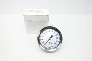 ASHCROFT 35-1009-SW-02B-60#-XLJ PRESSURE GAUGE 3-1/2IN 0-60PSI