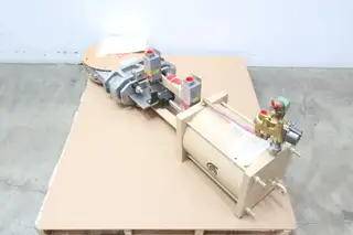 UNITED CONVEYOR UCC 40D PNEUMATIC ALUMINUM KNIFE GATE VALVE 40PSI 10IN 150