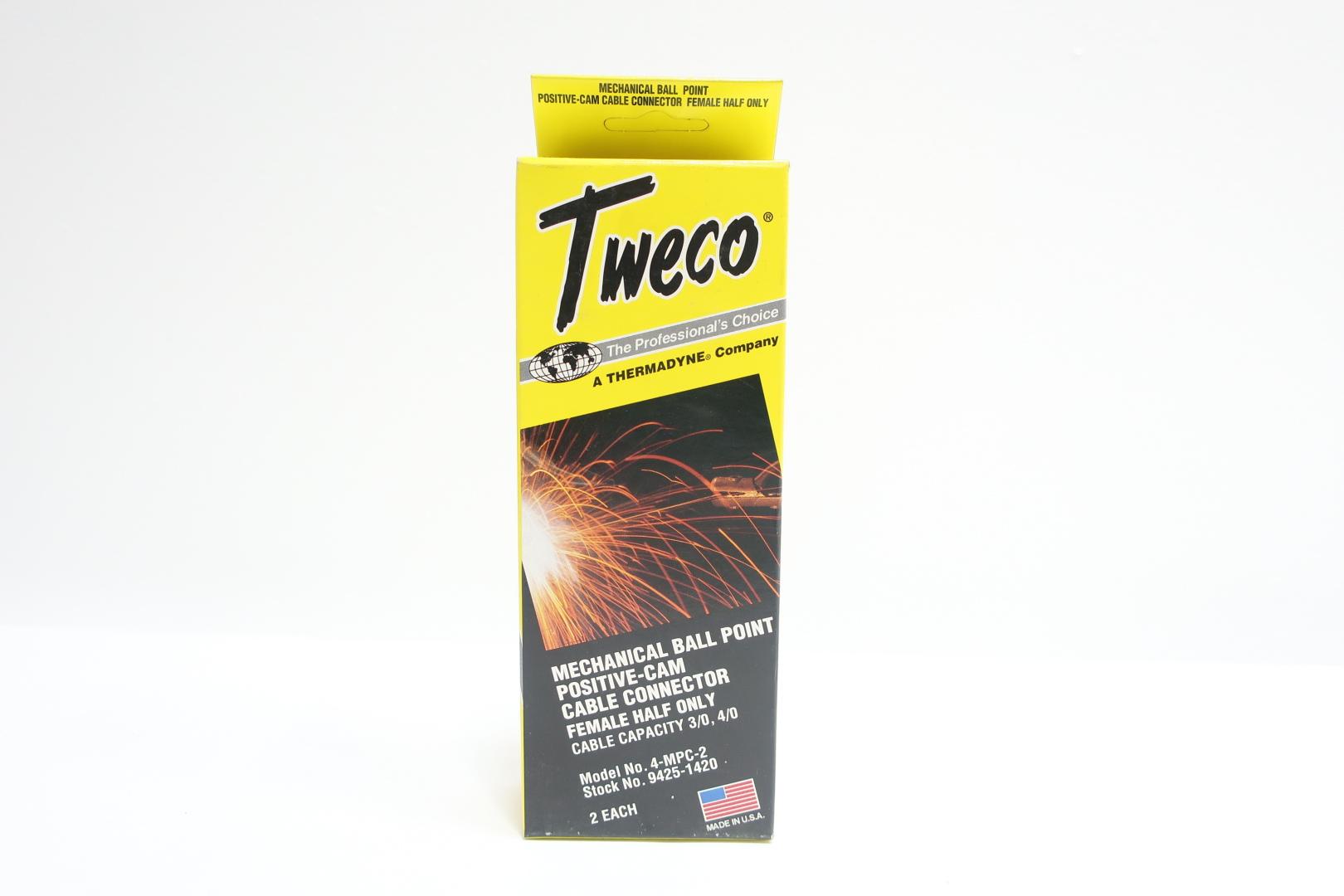 Box Of 2 Tweco 4-MPC-2 Positive Cam Cable Connectors