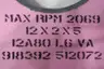 TYROLIT 12A80 L6 VA GRINDING WHEEL 12IN X 2IN X 5IN thumbnail 4