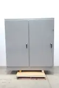 SAGINAW SCE-MOD84X7818 TWO-DOOR GRAY STEEL ENCLOSURE 84IN X 78IN X 18IN
