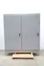SAGINAW SCE-MOD84X7818 TWO-DOOR GRAY STEEL ENCLOSURE 84IN X 78IN X 18IN thumbnail 1