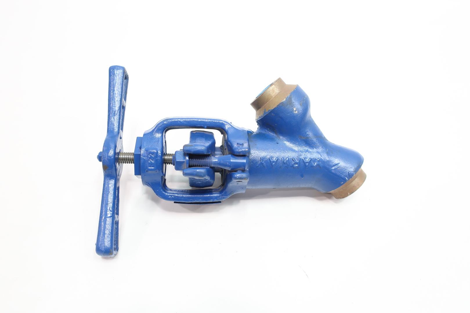 YARWAY 5627 WELDBOND MANUAL STEEL SOCKET WELD GLOBE VALVE 1/2IN 2700