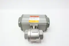 MUELLER F05/F07/S14 P2S28AJSR09210A PNEUMATIC STAINLESS BALL VALVE 2IN NPT