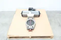 UNITED CONVEYOR UCC 1941-204 B150M PNEUMATIC STEEL ASH FEED CONTROL VALVE 8IN