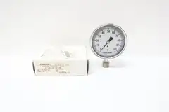 ASHCROFT 35-1009-SWL-04L-100# PRESSURE GAUGE 3-1/2IN  100PSI 3/4IN NPT