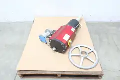 XOMOX 067BDFT RCIO270-SRM080 PNEUMATIC STAINLESS FLANGED PLUG VALVE 2IN 150