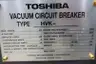 TOSHIBA HVK-6M40A-VV-UV VACUUM CIRCUIT BREAKER 4.76KV-AC 1200A 125V-DC 3A thumbnail 4