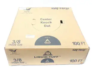 KAF-TECH 6101-30-00 NON UL LIQUIDTIGHT FLEXIBLE STEEL CONDUIT 100FT 3/8IN