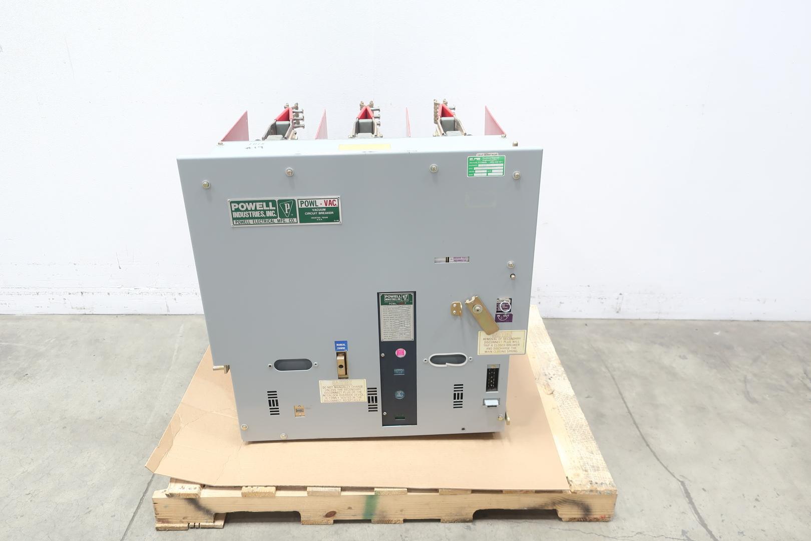POWELL 5PV250-3 POWL-VAC VACUUM POWER BREAKER 1200A AMP 4.76KV-AC