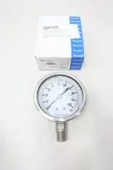 BOURDON MEX5-D62.H21/0133 INDUSTRIAL PRESSURE GAUGES 4IN 1/2IN NPT 0-100PSI
