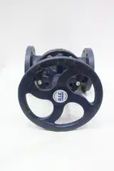 GIE A395 MANUAL IRON FLANGED DIAPHRAGM VALVE 4IN