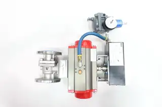 A-T CONTROLS AT 90-F1 STAINLESS PNEUMATIC FLANGED CONTROL VALVE 1IN