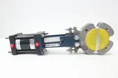 FABRI-VALVE FV-C3720785100 PNEUMATIC STAINLESS LUGGED KNIFE GATE VALVE 3IN 150