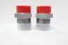 SET OF 2 PARKER 32 WFTX-S TRIPLE-LOK BULKHEAD-PIPE FITTING 2IN NPT X 2IN NPT thumbnail 1