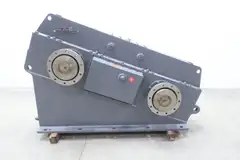 FALK 6-875323-01-3 SPECIAL DUAL OUTPUT ENCLOSED GEAR DRIVE 100HP 12.47/6.37:1