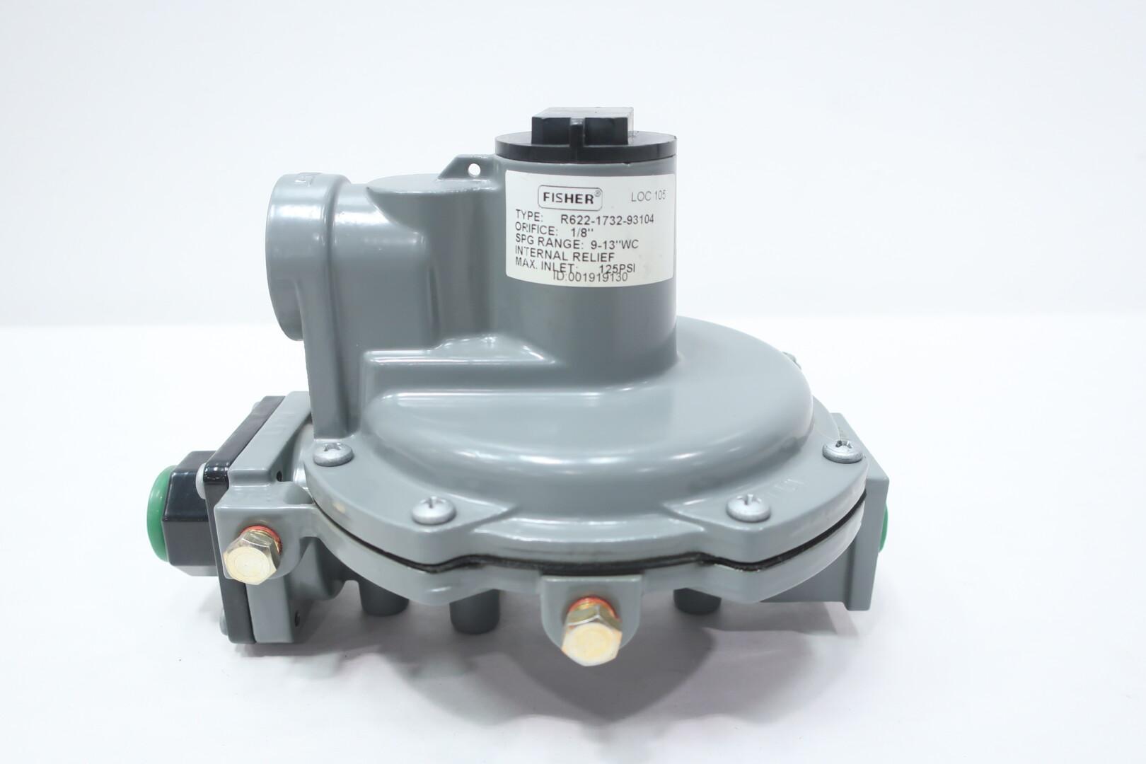 FISHER R622-1732-93104 NATURAL GAS PRESSURE REGULATOR 1/8IN NPT