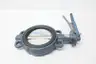 NAQIP N200WSSE MANUAL IRON STAINLESS WAFER BUTTERFLY VALVE 6IN thumbnail 2