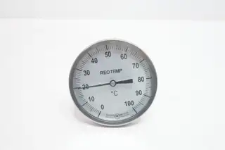 REOTEMP JJ0251C43 BIMETAL THERMOMETER 1/2IN NPT 0-100C