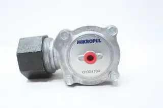 MIKROPUL 13100470A RIGHT ANGLE DIAPHRAGM VALVE 1IN NPT STAINLESS