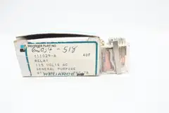 RELIANCE ELECTRIC 411029-A GENERAL PURPOSE RELAY 115V-AC