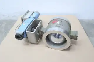 NELES JAMESBURY R11-LY08-CCJY PNEUMATIC STAINLESS WAFER ROTARY CONTROL VALVE 8IN