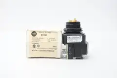ALLEN BRADLEY 800H-16HRB19KL8DX ILLUMINATED SELECTOR SWITCH 120V-AC 2 POS