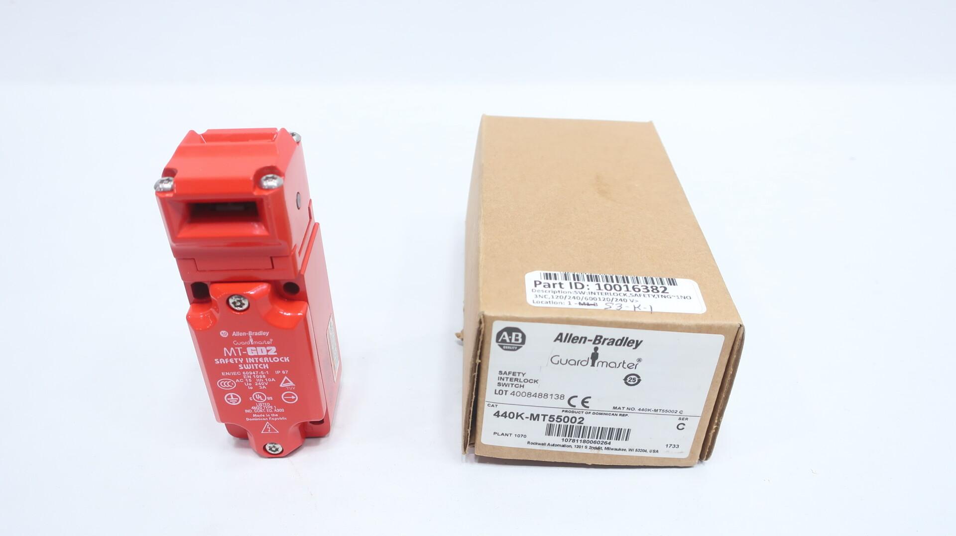 ALLEN BRADLEY 440K-MT55002 MT-GD2 GUARDMASTER SAFETY INTERLOCK