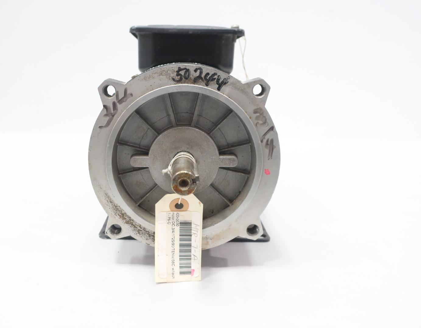 RELIANCE ELECTRIC TR DC MOTOR HE0056HC 1/2HP 1725RPM 125V-DC
