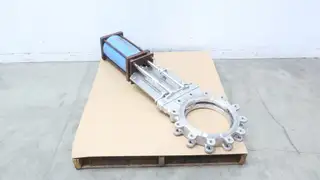 TRUELINE PANE9NX3CK9 STAINLESS PNEUMATIC LUGGED KNIFE GATE VALVE 12IN 150
