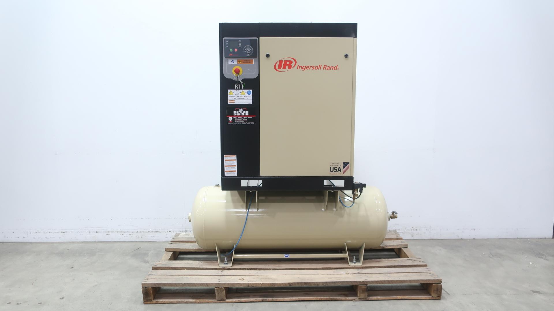 Ingersoll-Rand Rotary Screw Air Compressor, Horiz, 5 hp R4I-A125 80-230-1
