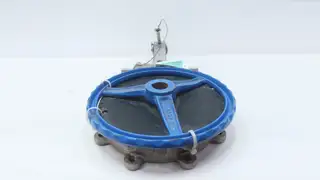 VELAN L15-0310C-13ST-W320 MANUAL STAINLESS LUGGED KNIFE GATE VALVE 8IN 150