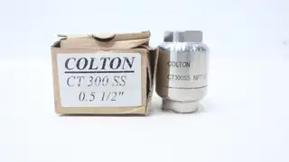 COLTON INDUSTRIES CT300SS STAINLESS THERMOSTATIC STEAM TRAP 465PSI 1/2IN NPT