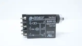 E-MAX RAW-1D 632A30 TRIP CIRCUIT MONITOR TIME DELAY RELAY 125V-DC
